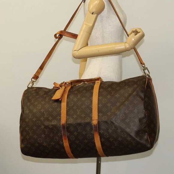 LOUIS VUITTON Monogram Keepall Bandouliere 60 Boston Bag M41412 LV Auth KD299 - Picture 3 of 16